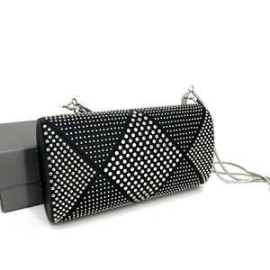 Vince Camuto Clutch Crossbody Solan Minaudiere Chain Studded Holiday Party NWT
